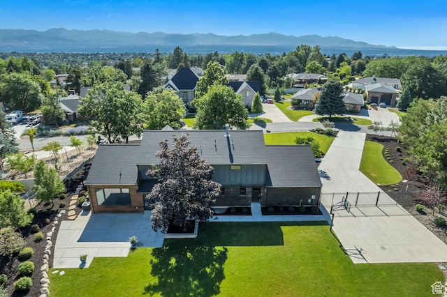 22 S Sunwood Ln, Sandy, UT 84092 - aerial perspective of suburban area with a mountain backdrop