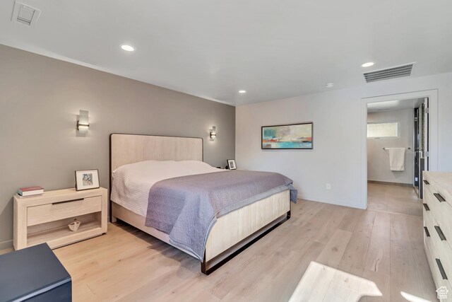 22 S Sunwood Ln, Sandy, UT 84092 - bedroom featuring light wood-style flooring and recessed lighting
