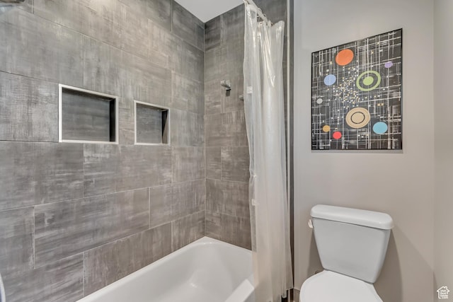 22 S Sunwood Ln, Sandy, UT 84092 - bathroom with shower / tub combo and toilet