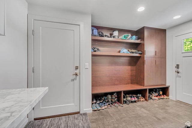 22 S Sunwood Ln, Sandy, UT 84092 - mudroom featuring recessed lighting
