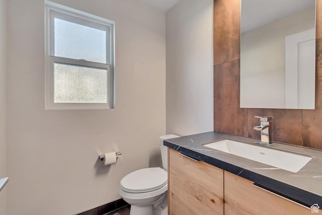 22 S Sunwood Ln, Sandy, UT 84092 - half bathroom with vanity and toilet
