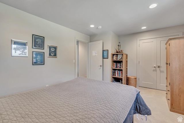 22 S Sunwood Ln, Sandy, UT 84092 - bedroom featuring light colored carpet and recessed lighting