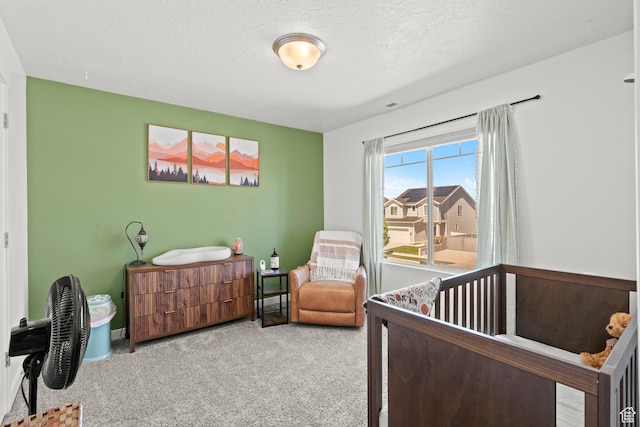 1017 S Red Cliff Dr, Santaquin, UT 84655 - carpeted bedroom featuring a textured ceiling