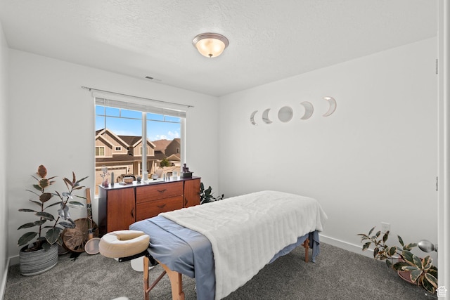 1017 S Red Cliff Dr, Santaquin, UT 84655 - carpeted bedroom with a textured ceiling and baseboards