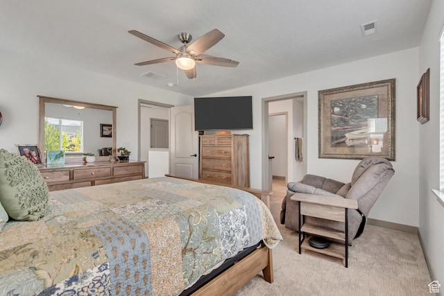 11874 S Rushmore Park Ln W, Herriman, UT 84096 - bedroom with ceiling fan and light colored carpet