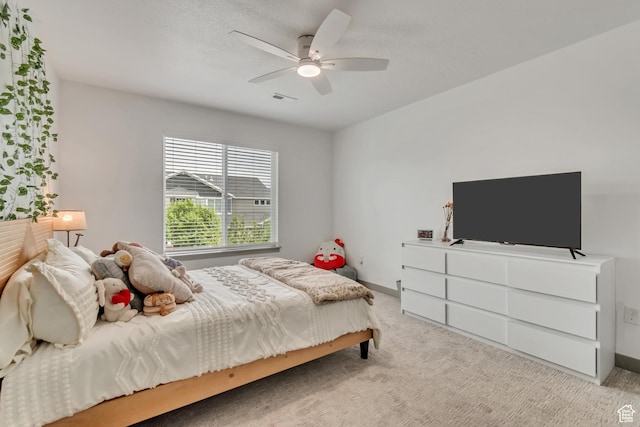 11874 S Rushmore Park Ln W, Herriman, UT 84096 - bedroom with carpet floors and ceiling fan