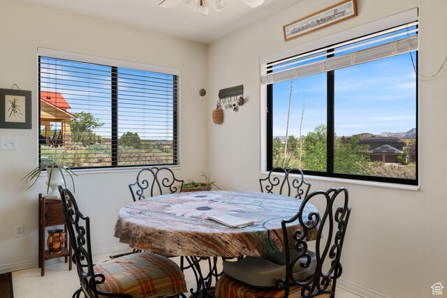 1387 N Mount Zion Dr, Apple Valley, UT 84737 - dining area featuring healthy amount of natural light