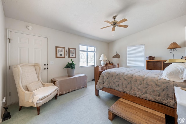 1387 N Mount Zion Dr, Apple Valley, UT 84737 - carpeted bedroom featuring ceiling fan