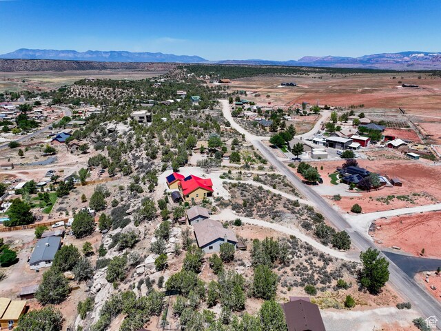 1387 N Mount Zion Dr, Apple Valley, UT 84737 - overview of rural landscape with a mountain backdrop and a desert landscape