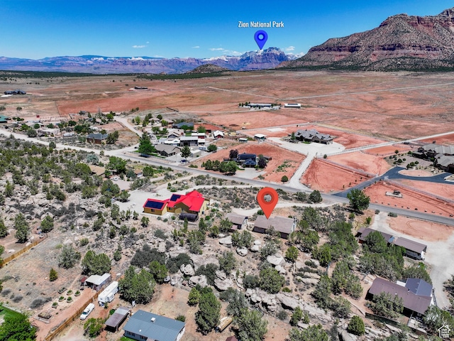 1387 N Mount Zion Dr, Apple Valley, UT 84737 - view of property location with a mountain backdrop