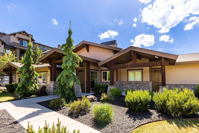 13602 N Hillclimb Ln, Kamas, UT 84036 - craftsman inspired home featuring stone siding