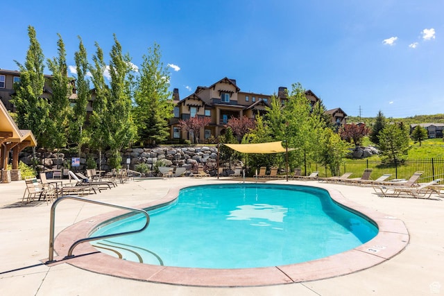 13602 N Hillclimb Ln, Kamas, UT 84036 - community pool with a patio area