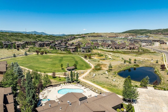 13602 N Hillclimb Ln, Kamas, UT 84036 - aerial overview of property's location featuring nearby suburban area and a water and mountain view
