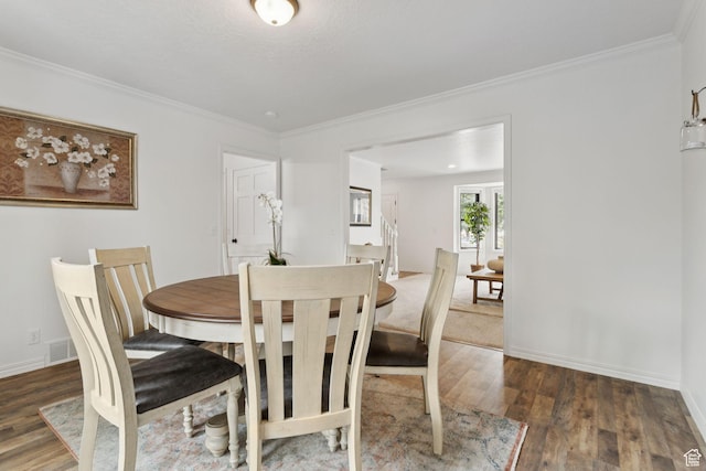 2255 E Camino Way Way S, Cottonwood Heights, UT 84121 - dining space featuring wood finished floors and ornamental molding