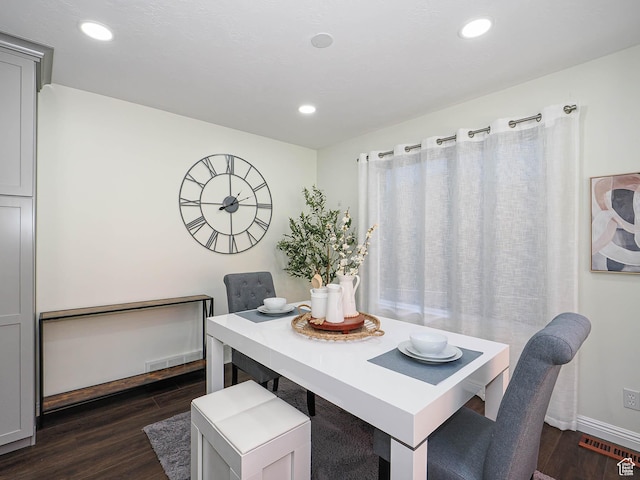 1152 E Gavin Cir, Draper, UT 84020 - dining space featuring dark wood-type flooring, recessed lighting, and a desk