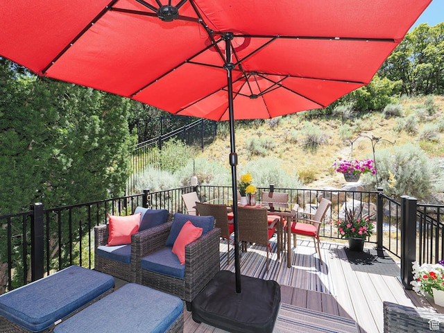 1152 E Gavin Cir, Draper, UT 84020 - wooden terrace featuring outdoor dining area
