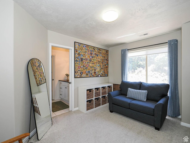 1152 E Gavin Cir, Draper, UT 84020 - living room with carpet floors and a textured ceiling
