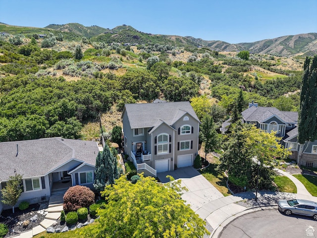 1152 E Gavin Cir, Draper, UT 84020 - aerial view of property and surrounding area with mountains