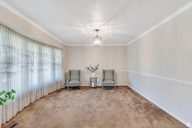 421 S 1400 E, Fruit Heights, UT 84037 - living area featuring light colored carpet and ornamental molding