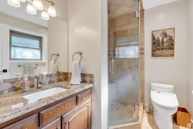 421 S 1400 E, Fruit Heights, UT 84037 - full bathroom featuring vanity and a shower stall
