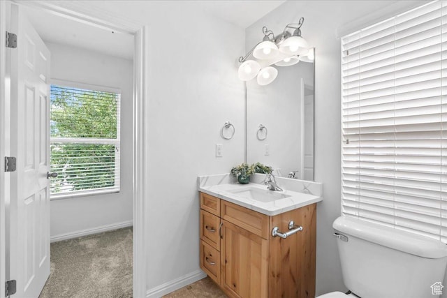 4988 W Currant Dr, South Jordan, UT 84009 - half bathroom with vanity and plenty of natural light