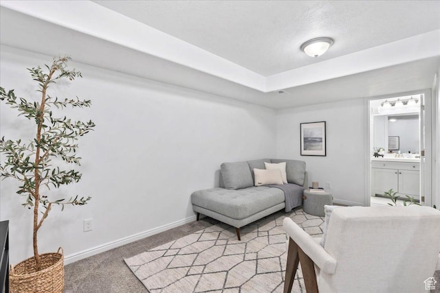 4988 W Currant Dr, South Jordan, UT 84009 - living room featuring light carpet and a textured ceiling