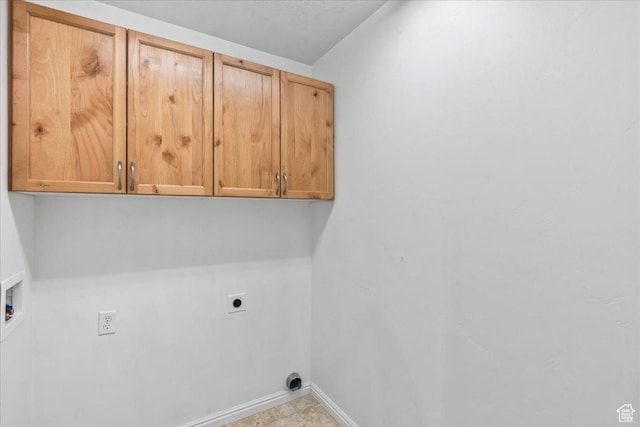 4988 W Currant Dr, South Jordan, UT 84009 - washroom with cabinet space, electric dryer hookup, and hookup for a washing machine