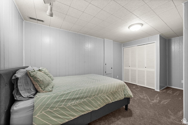 1609 E Sego Lily Dr, Sandy, UT 84092 - bedroom with dark carpet and a closet