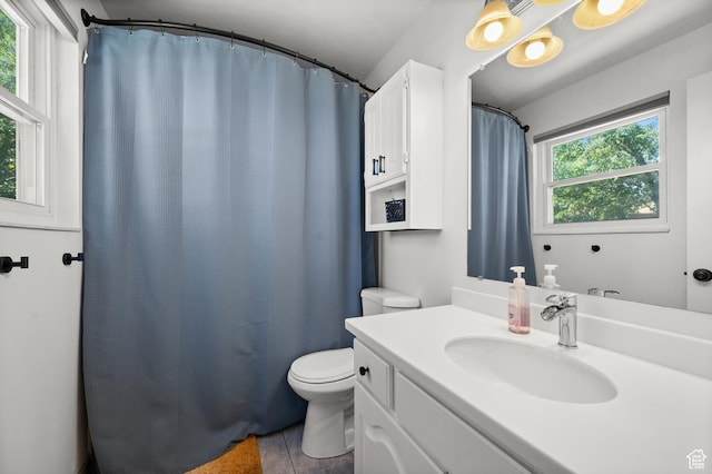 1609 E Sego Lily Dr, Sandy, UT 84092 - bathroom with vanity, tile patterned flooring, and curtained shower