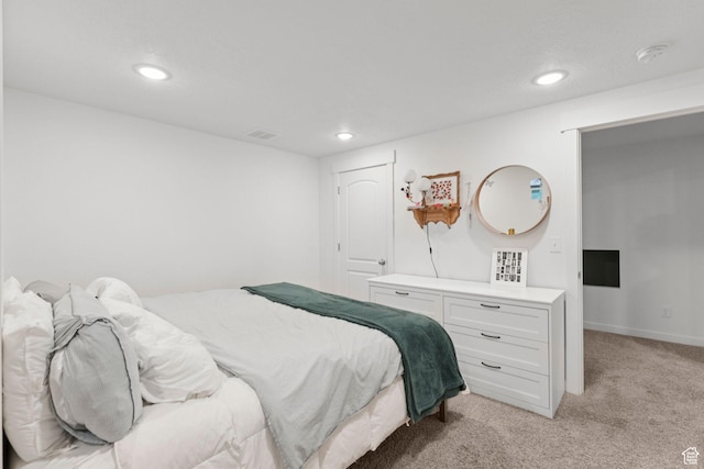 4915 N Marble Fox Way Unit 126, Lehi, UT 84043 - bedroom featuring light carpet and recessed lighting