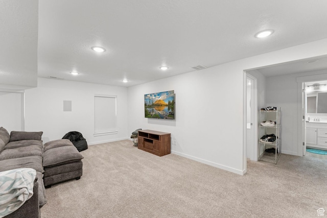 4915 N Marble Fox Way Unit 126, Lehi, UT 84043 - living room with light colored carpet and recessed lighting