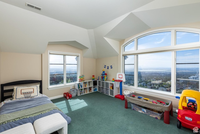 1781 Lorien Dr, Bountiful, UT 84010 - bedroom featuring carpet and vaulted ceiling