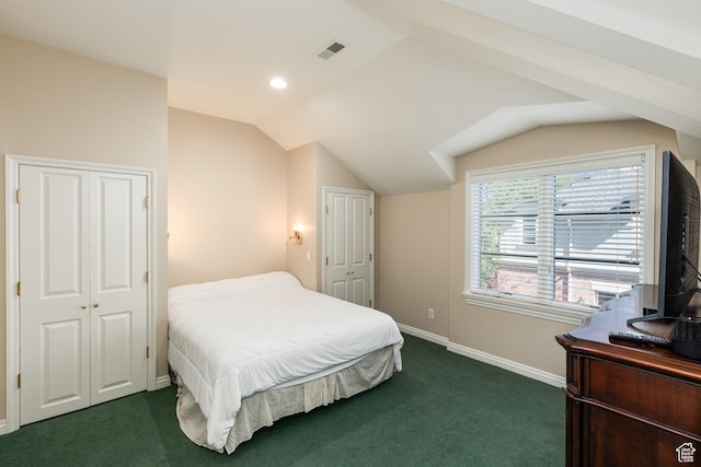 1781 Lorien Dr, Bountiful, UT 84010 - bedroom featuring carpet flooring and lofted ceiling