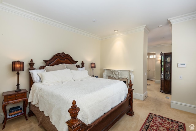 1781 Lorien Dr, Bountiful, UT 84010 - bedroom featuring crown molding and light carpet