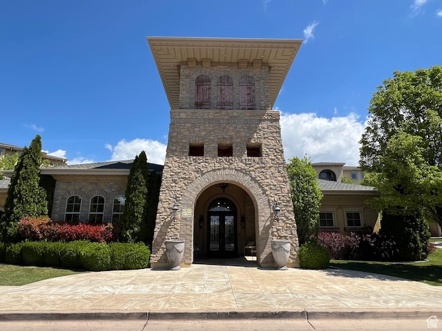 982 W 960 N Unit 101, Orem, UT 84057 - doorway to property with french doors and stone siding