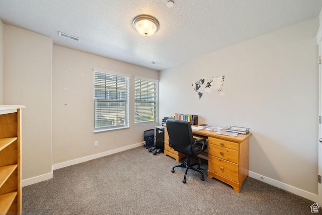 862 W Capraia Ct, Midvale, UT 84047 - carpeted home office with a textured ceiling and baseboards