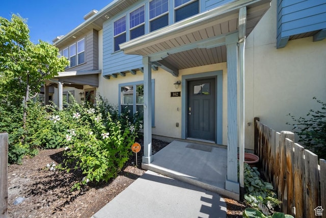 862 W Capraia Ct, Midvale, UT 84047 - view of exterior entry with stucco siding