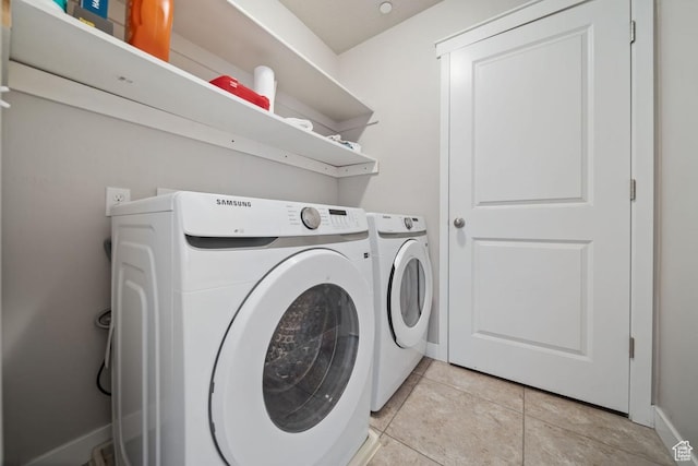 862 W Capraia Ct, Midvale, UT 84047 - laundry room featuring separate washer and dryer and light tile patterned floors