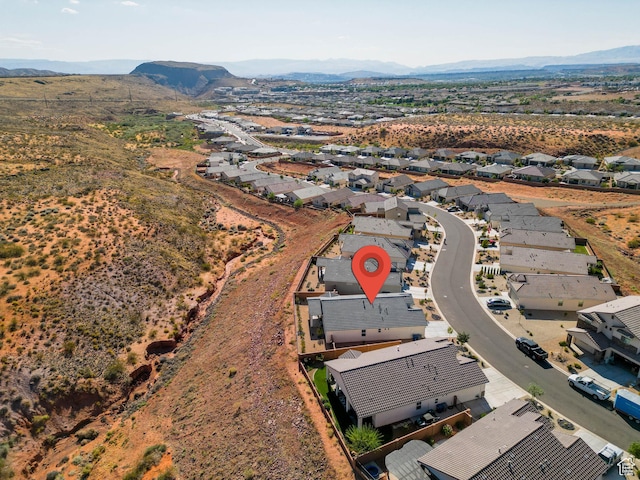 974 N Pleasant Valley Ln, Washington, UT 84780 - aerial perspective of suburban area featuring a mountain backdrop