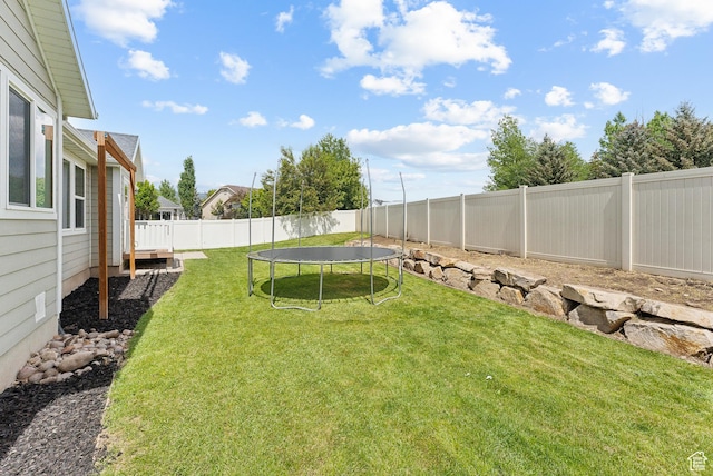 631 S Falkirk Rd, Heber City, UT 84032 - fenced backyard with a trampoline