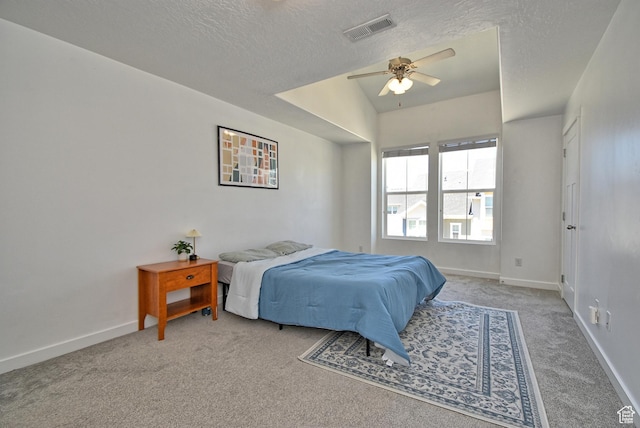 685 E 355 N, Vineyard, UT 84059 - carpeted bedroom featuring a textured ceiling and a ceiling fan