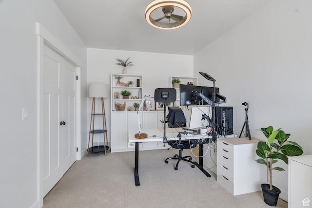 131 N Desert Sage Dr, Saratoga Springs, UT 84045 - office with light carpet and ceiling fan