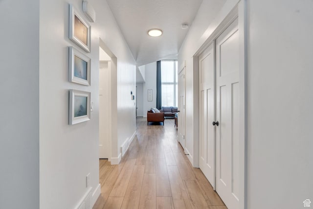 131 N Desert Sage Dr, Saratoga Springs, UT 84045 - hall with light wood-style floors and baseboards