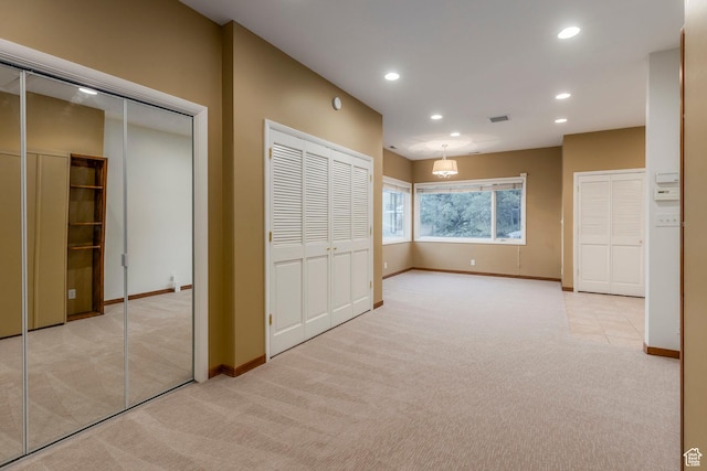 2722 E Eagle Way, Salt Lake City, UT 84108 - unfurnished bedroom with carpet, recessed lighting, and multiple closets
