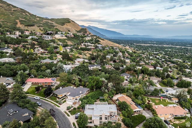 2722 E Eagle Way, Salt Lake City, UT 84108 - aerial view of property and surrounding area with a mountain backdrop and nearby suburban area