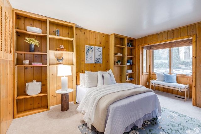 2722 E Eagle Way, Salt Lake City, UT 84108 - carpeted bedroom with wood walls
