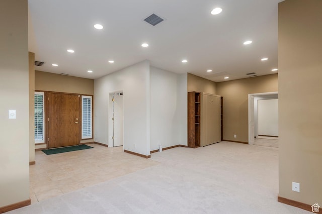 2722 E Eagle Way, Salt Lake City, UT 84108 - spare room with recessed lighting and light colored carpet