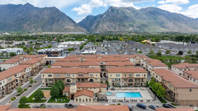 10925 N Marsala Dr, Highland, UT 84003 - aerial view of a mountain backdrop