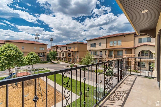 10925 N Marsala Dr, Highland, UT 84003 - balcony featuring a residential view