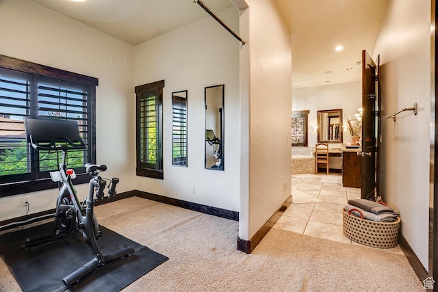 1307 N Dutch Highland Dr, Midway, UT 84049 - exercise room with carpet flooring and baseboards